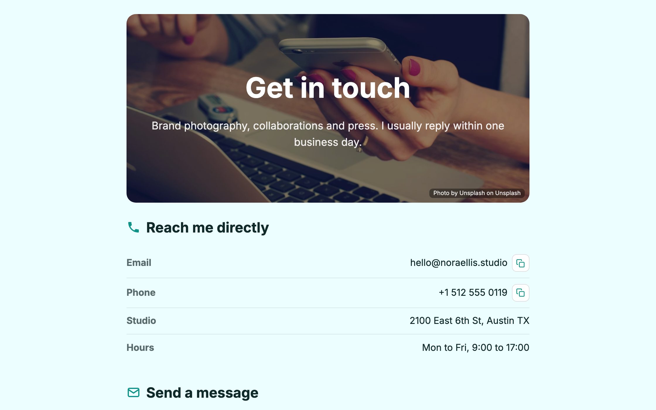 Open envelope on a desk ready to send a message