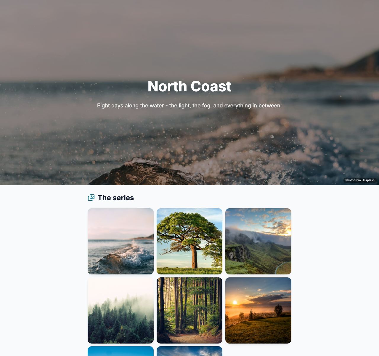 Free Photo Gallery Page Maker - desktop view