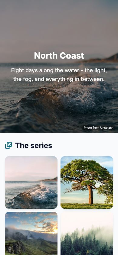 Free Photo Gallery Page Maker - mobile view