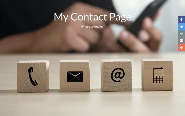 Contact Landing Page Template