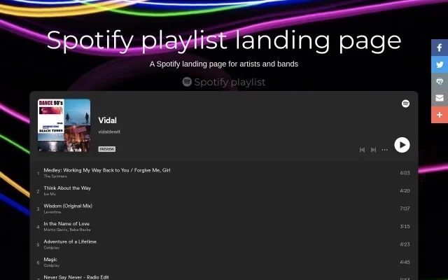 Spotify Playlist App